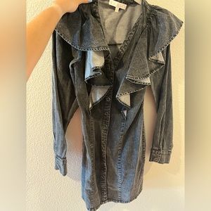 Karlie size small black jean dress